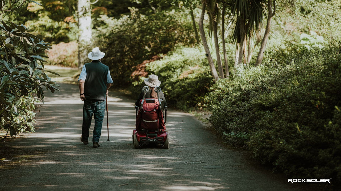 Say Goodbye to Battery Anxiety with Rocksolar's Efficient and Safe LiFePO4 Battery for Mobility Scooters and Wheelchairs