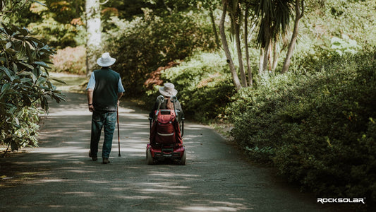 Say Goodbye to Battery Anxiety with Rocksolar's Efficient and Safe LiFePO4 Battery for Mobility Scooters and Wheelchairs
