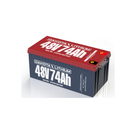 Dakota 48V 74Ah LiFePO4 Battery Pack – Long-Life 48V Lithium Iron Phosphate Battery for Solar, RV, Marine & Off-Grid Power