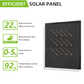 100w solar panel features