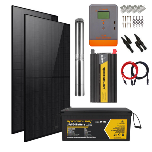 2000w water pump solar kit
