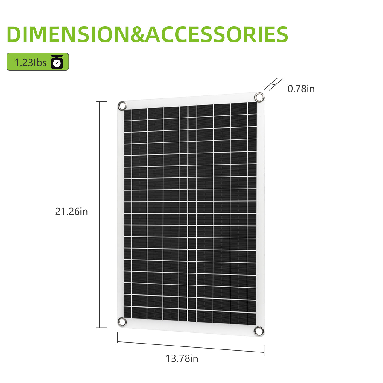 ROCKSOLAR 30W 12V Flexible Solar Panel Basic Kit with PWM Controller