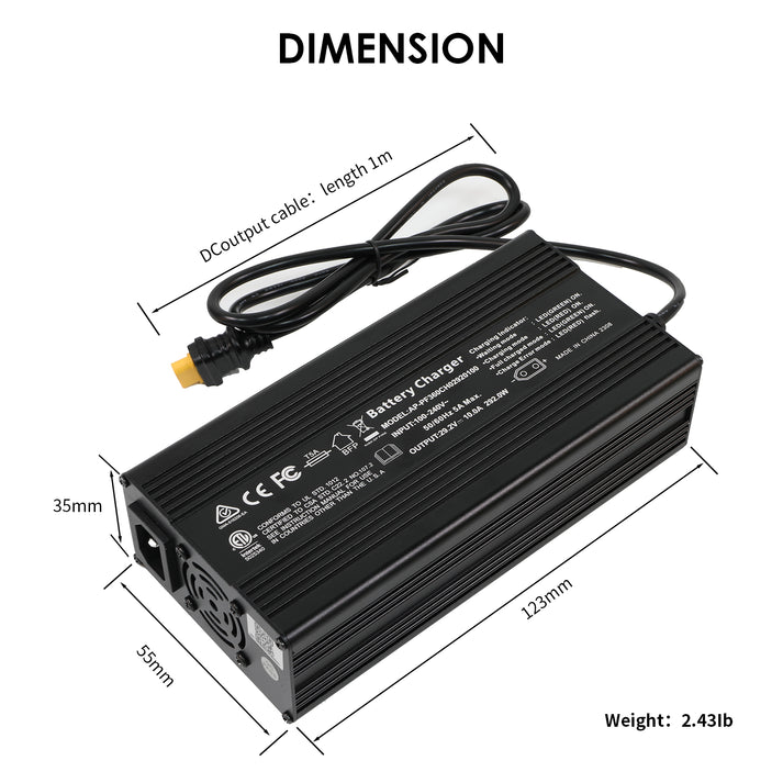 ROCKSOLAR LiFePO4 Battery Charger