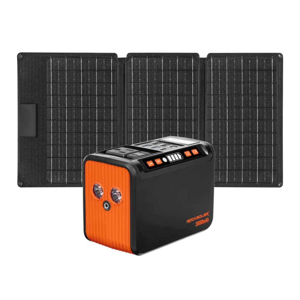 weekender max portable solar generator kit