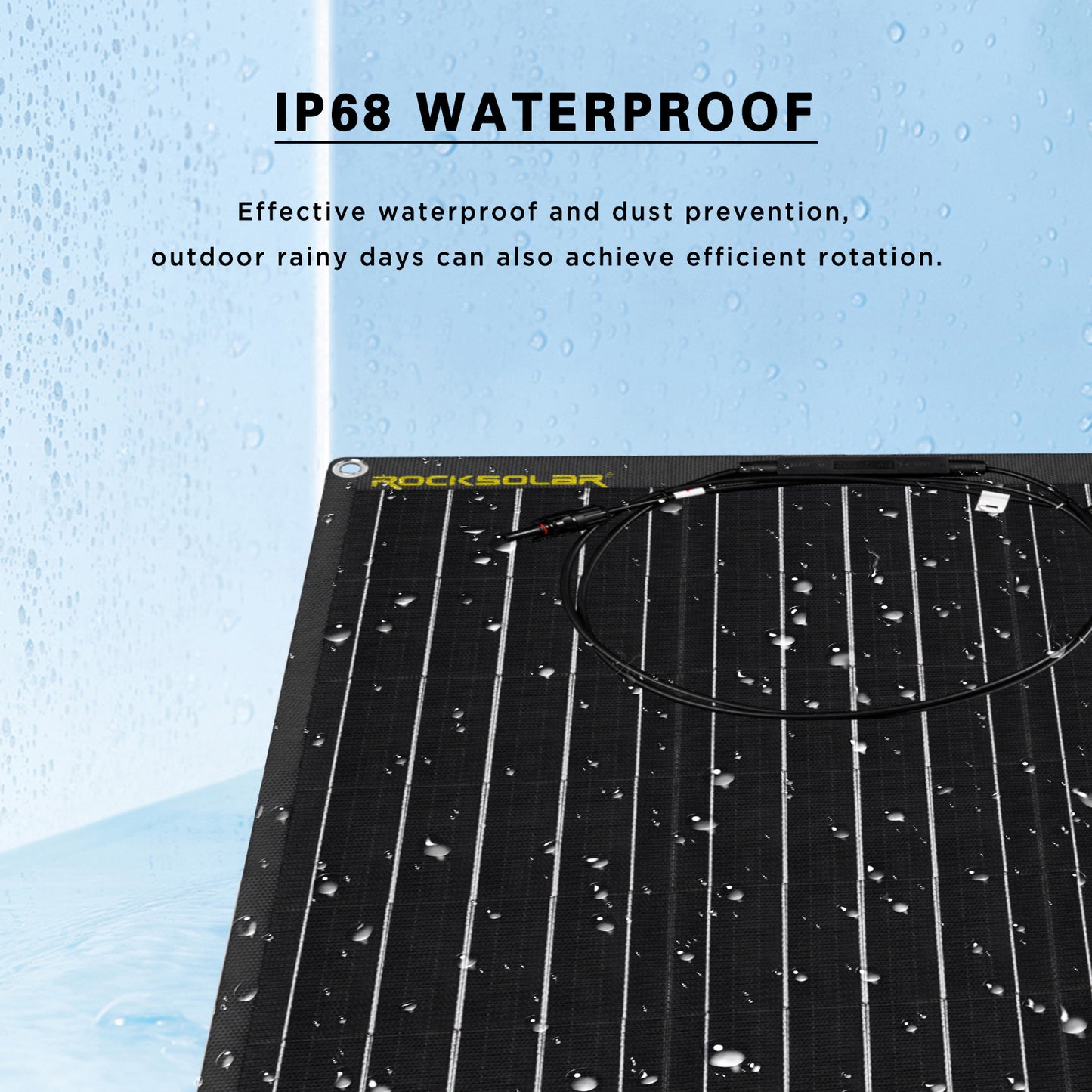 ROCKSOLAR 1000W 12V RV Solar System (Flexible Panels)