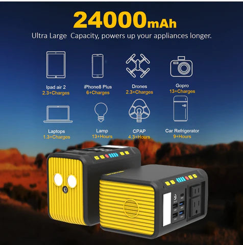 recharging capabilities of portable station from rocksolar