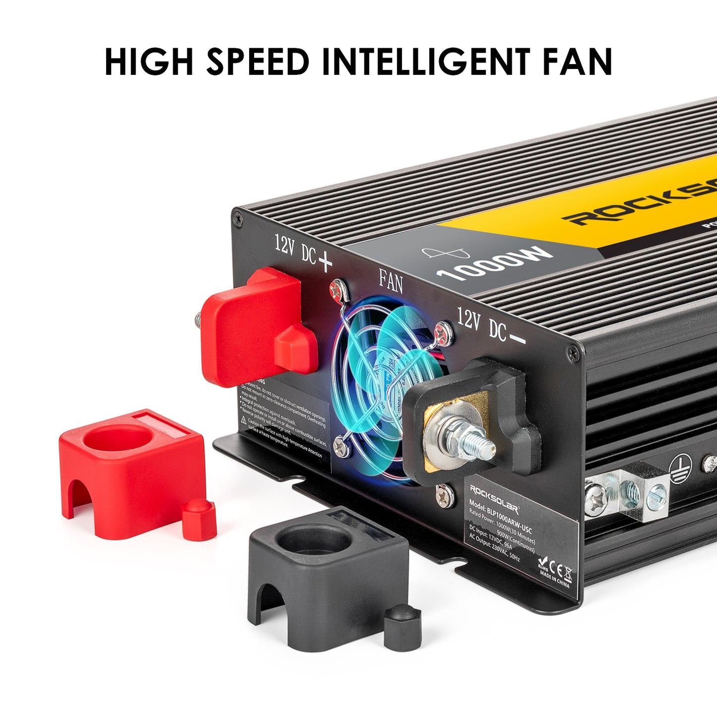 high speed fan on rocksolar power inverter