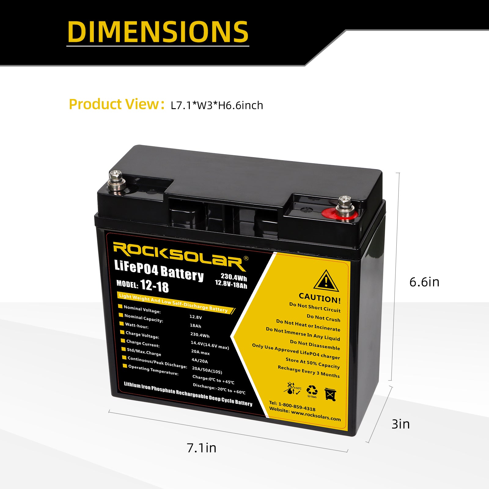 lightweight and compact lifepo4 battery 12v