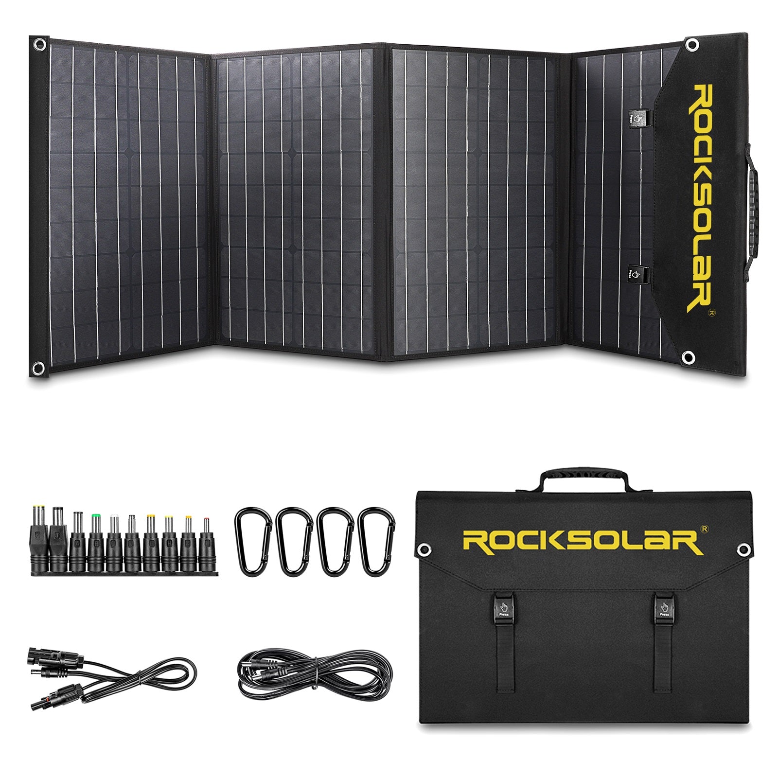 ROCKSOLAR 100W 12V Foldable Solar Panel Portable