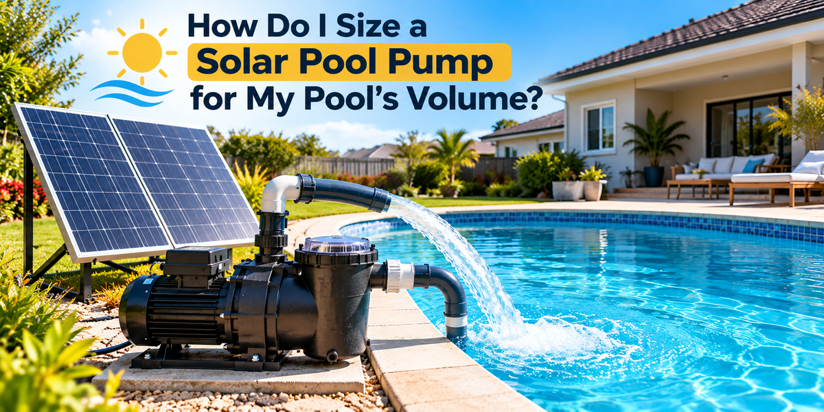 How Do I Size a Solar Pool Pump for My Pool’s Volume?
