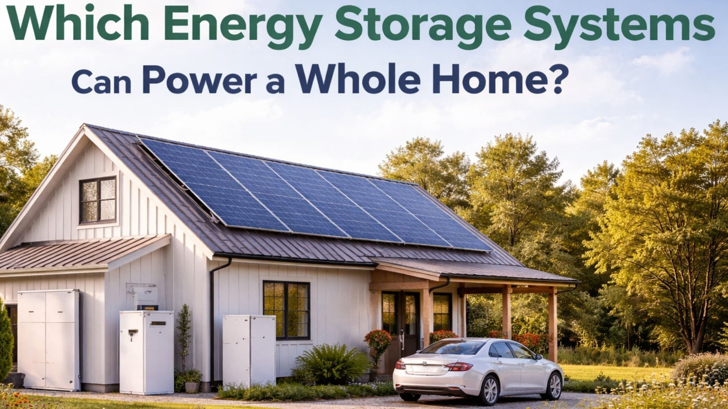 Which Energy Storage Systems Can Power a Whole Home?