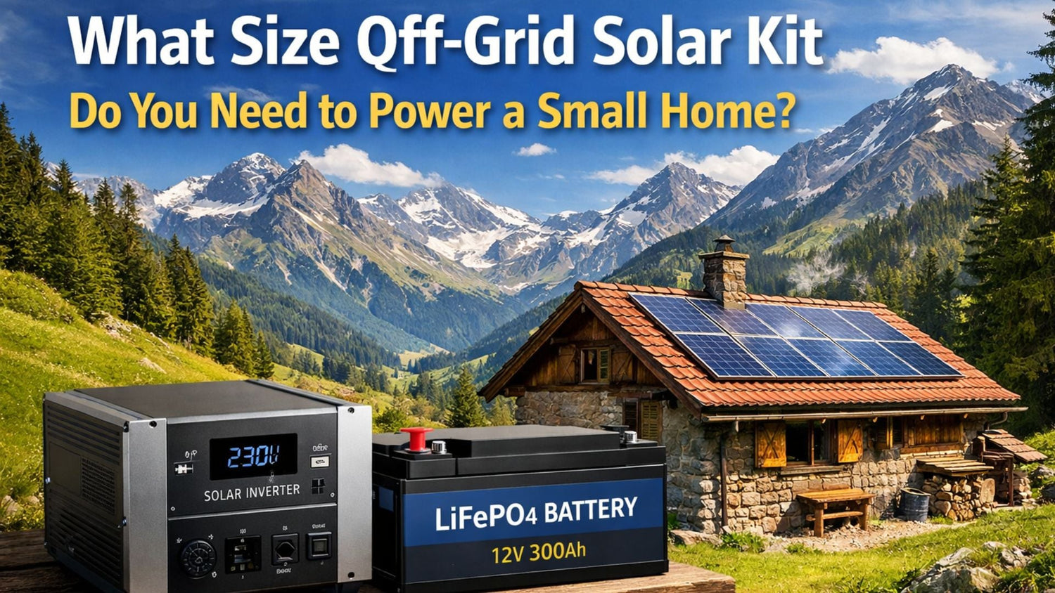 What Size Off-Grid Solar Kit Do You Need to Power a Small Home in Canada?