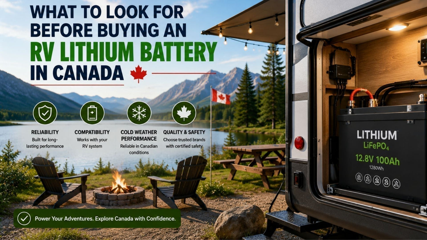 What to Look for Before Buying an RV Lithium Battery in Canada