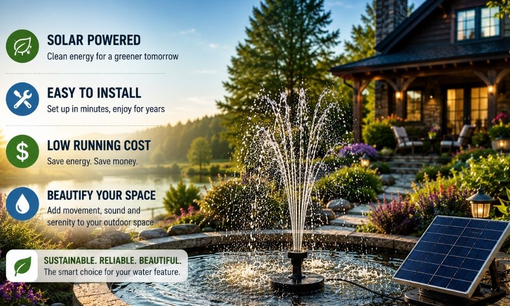 Which Solar Fountain Pump Is Best for Your Outdoor Water Feature?