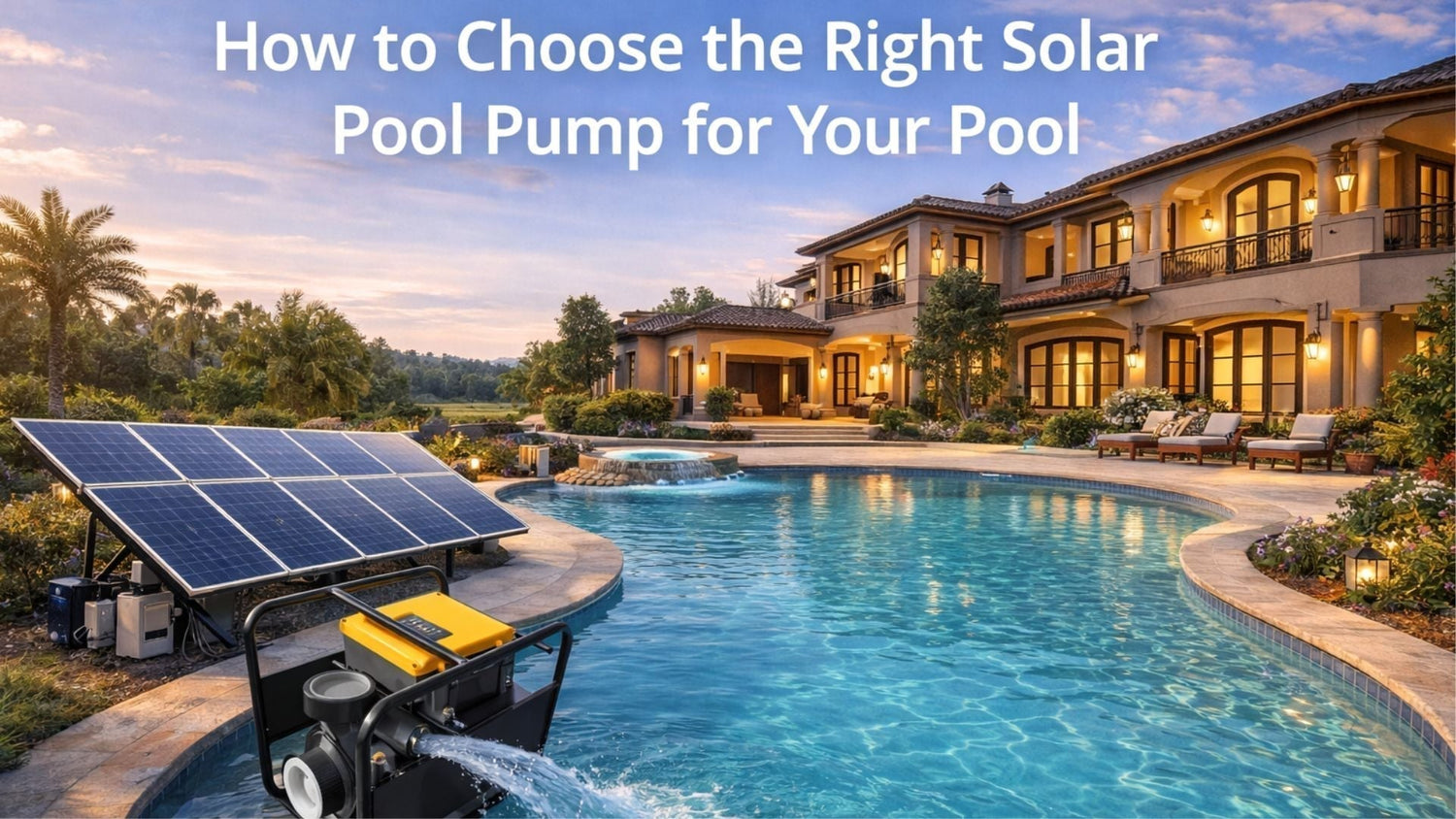 How to Choose the Right Solar Pool Pump for Your Pool