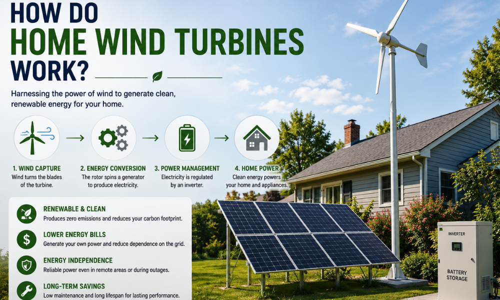 home wind turbine working 