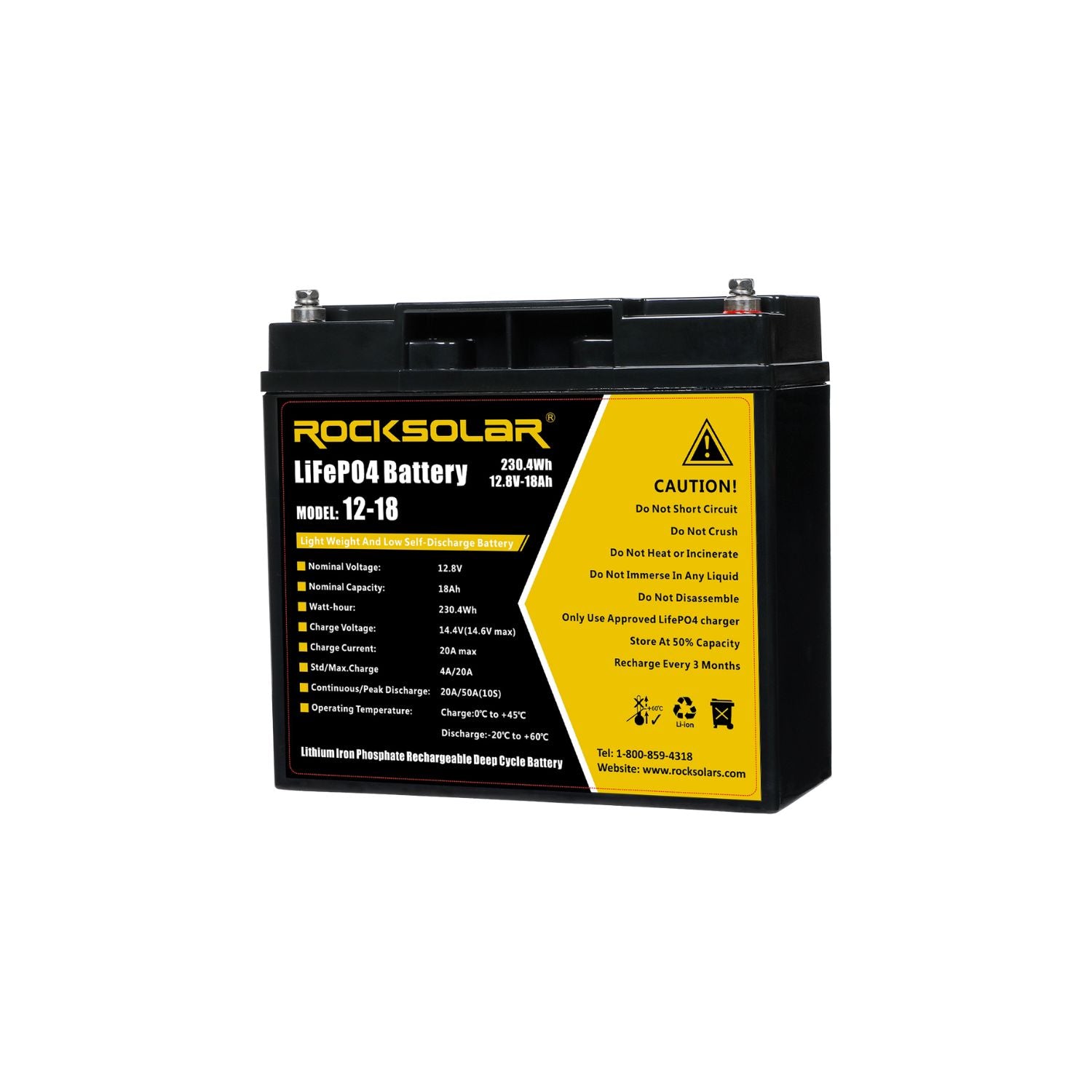 12v 18ah lithium iron phosphate battery

