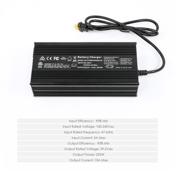 Chargeur de batterie LiFePO4 14,6 V ROCKSOLAR
