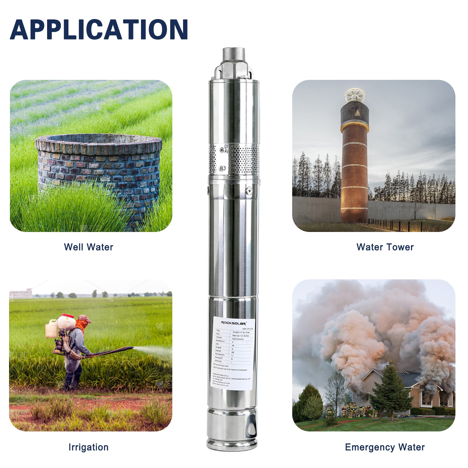 solar submersible water pump for farming