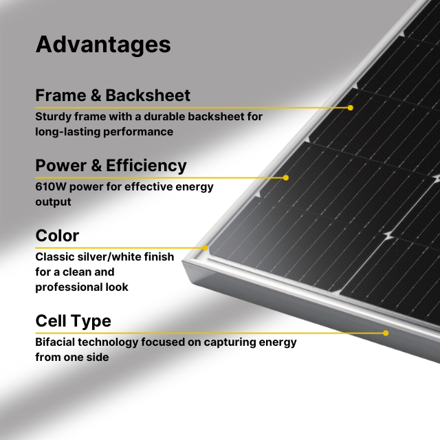 longi home solar panel 610w advantages

