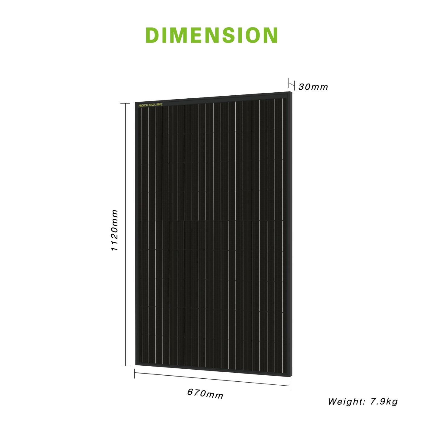 ROCKSOLAR 300W 12V Rigid Solar Panel Premium Kit with 40A MPPT Controller