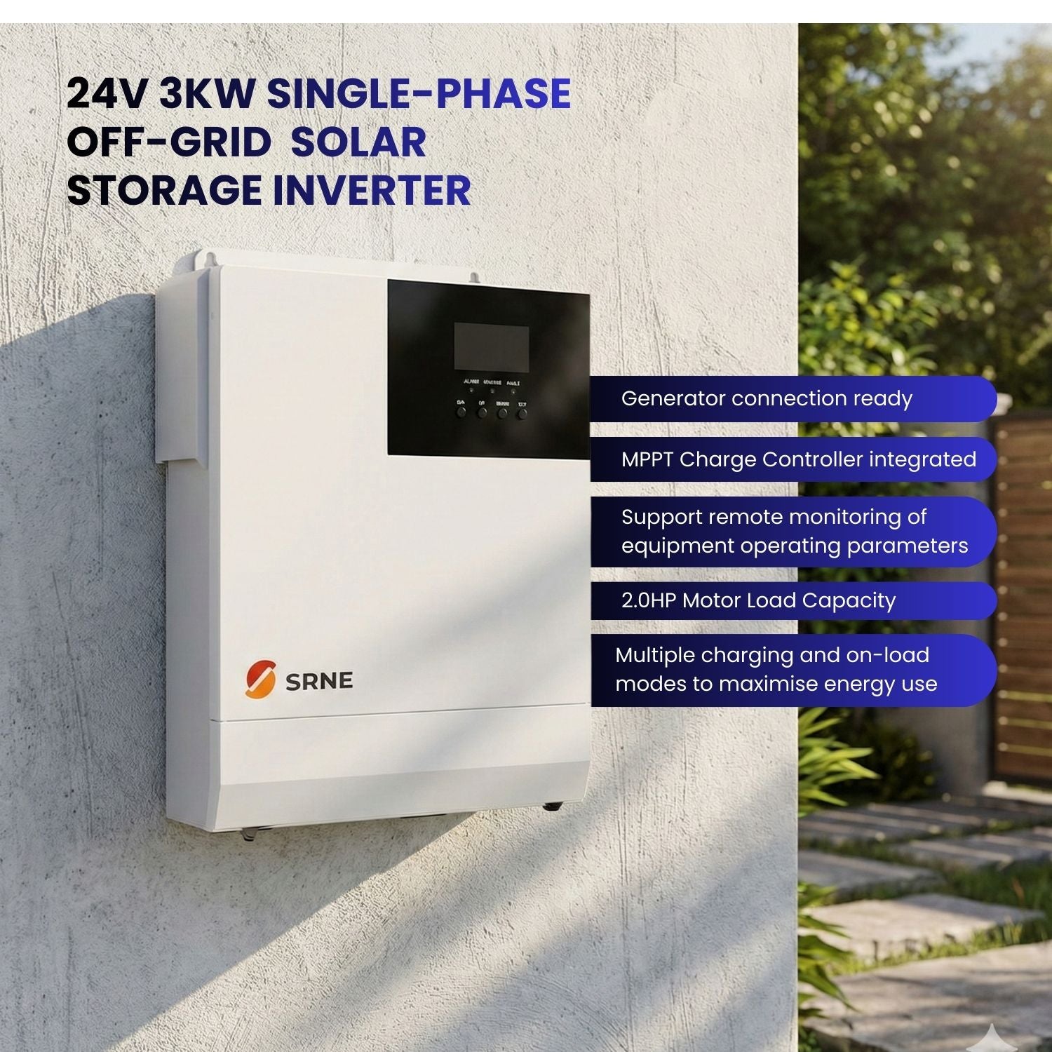 24V 3kW Off-Grid Solar Panel Kit with 1320W solar Panels