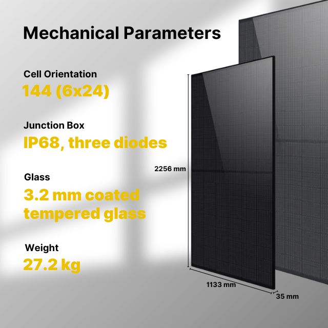 LONGi 545W Rigid Monocrystalline Monofacial Solar Panel