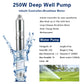 Rocksolar 24V 1/3 HP Solar DC Brushless Submersible Deep Well Pump