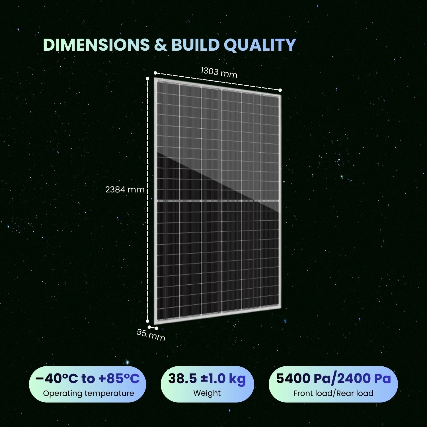 Module bifacial Zshine 705W de type N à double vitrage (31 panneaux/palette)