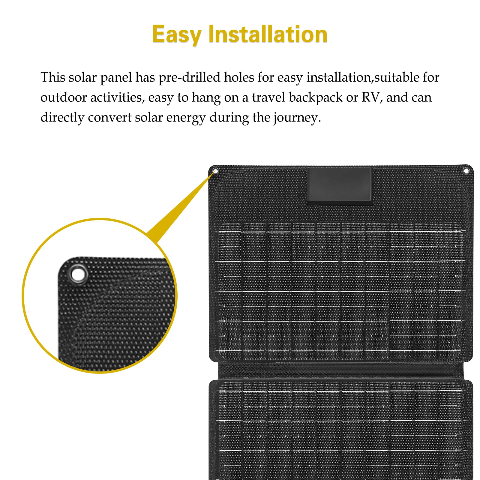 installing fold up solar panel 