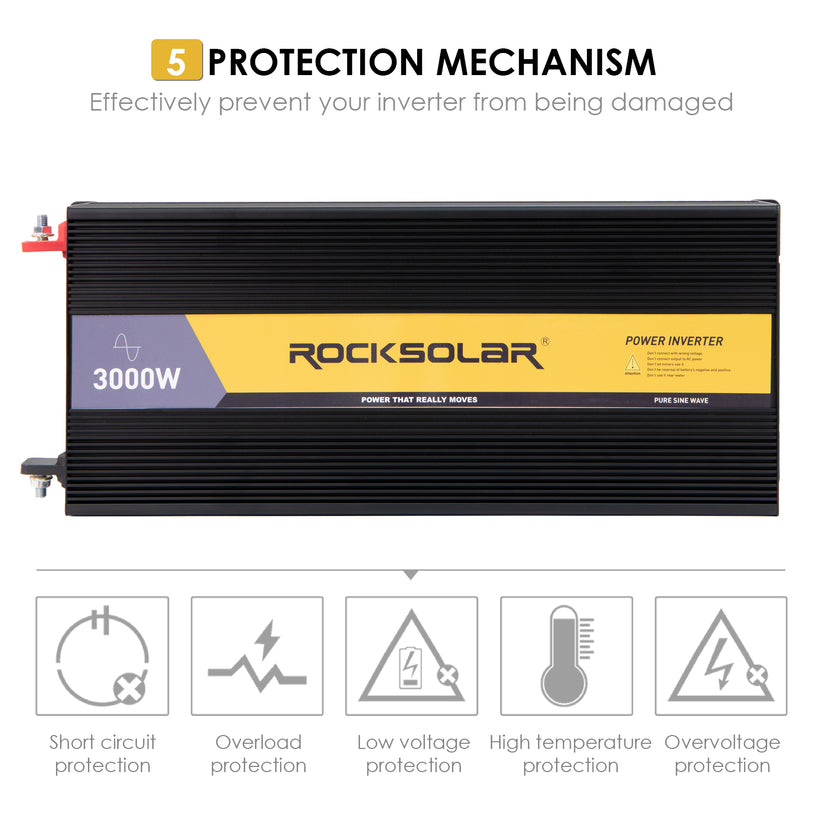 protection mechanism 3000w power inverter