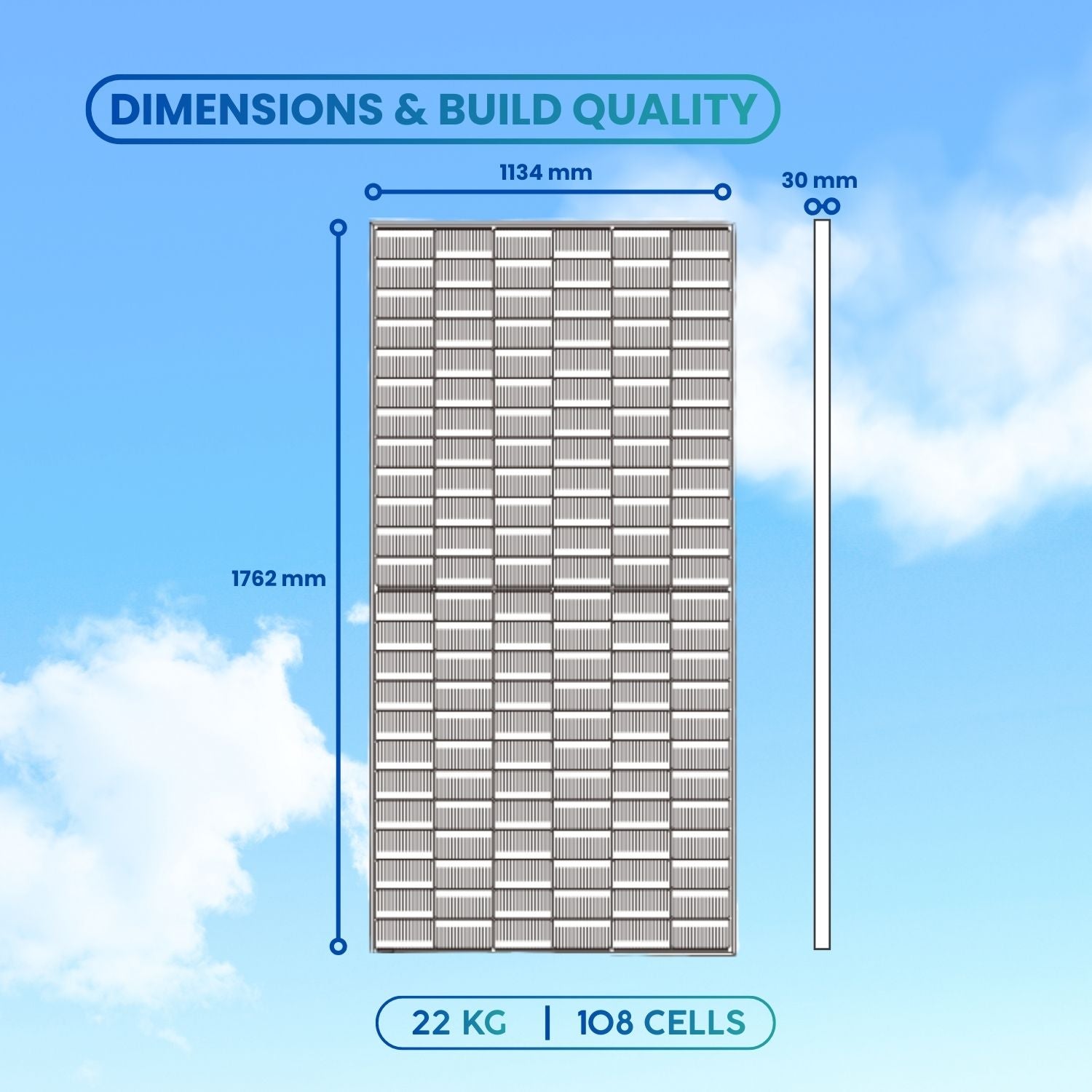 JA Solar JAM54D41 LB 445W N-Type Double Glass Bifacial Module(36pcs/Pallet)