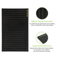 ROCKSOLAR Black Diamond 800W 12V Rigid Monocrystalline Solar Panel(4PcsX200W)