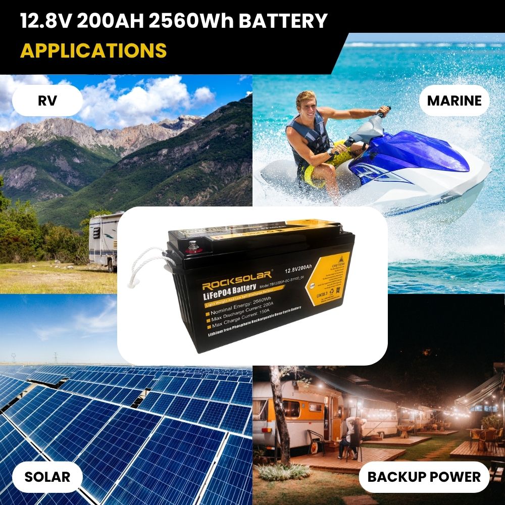 12V 200Ah LiFePO4 Battery
