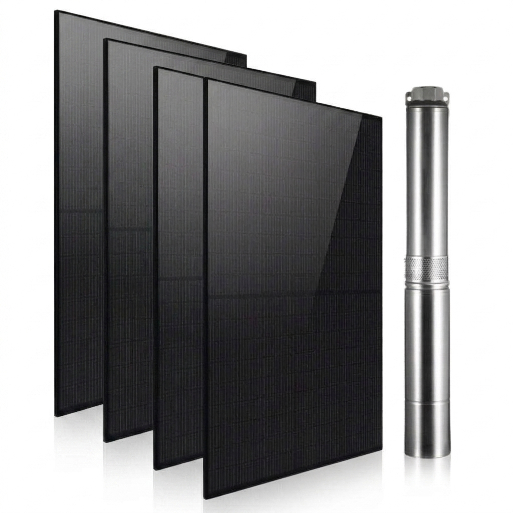 Kit de pompe submersible solaire Rocksolar 1,61 HP 