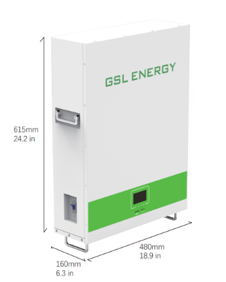 Système de batterie au lithium GSL Energy Powerlite 5 kWh 51,2 V 100 Ah