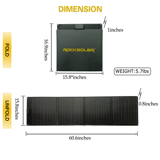 100w foldable solar panel 