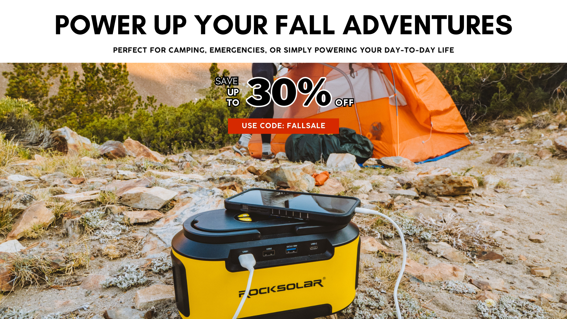 Rocksolar Fall Sale - Enjoy 30% OFF