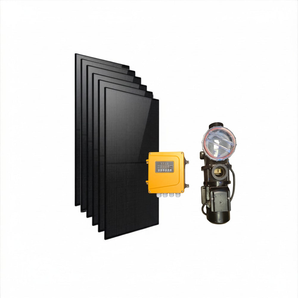 Kit de pompe de transfert d'eau solaire sans balais Rocksolar 1,88 HP 60-450 V CC 