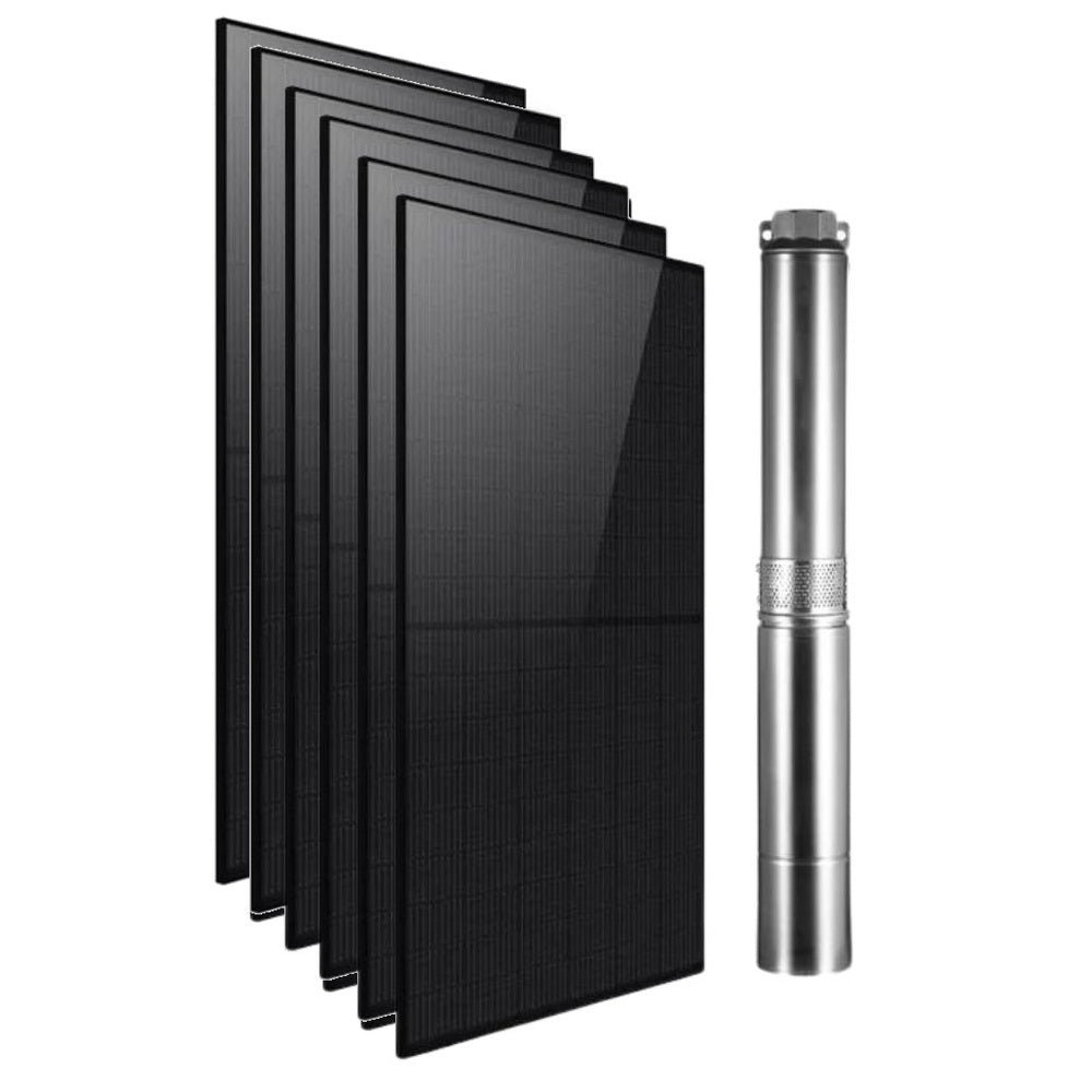 Kit de pompe submersible solaire Rocksolar 2,41 HP 