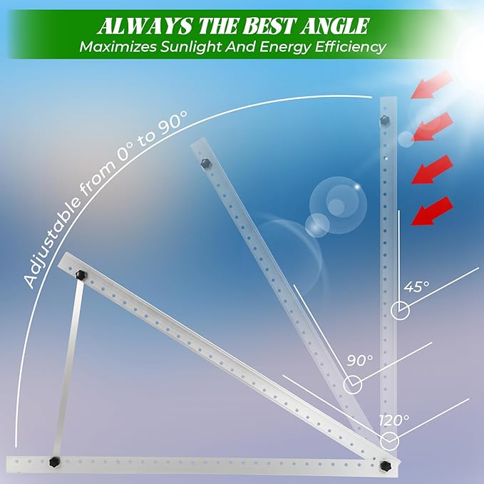 Adjustable Angle ground and wall Mounting Kit for 440 Watts Solar Panel