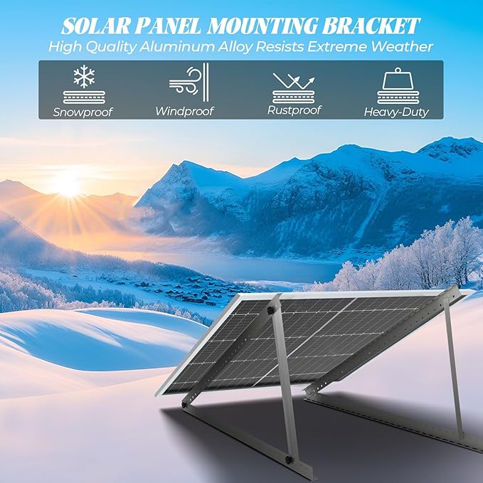 Adjustable Angle ground and wall Mounting Kit for 440 Watts Solar Panel