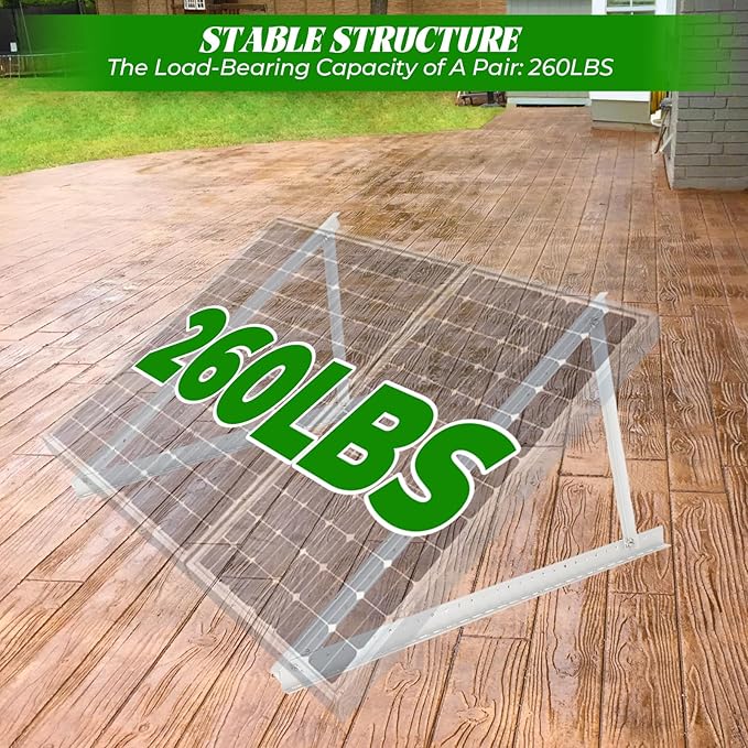Adjustable Angle ground and wall Mounting Kit for 440 Watts Solar Panel