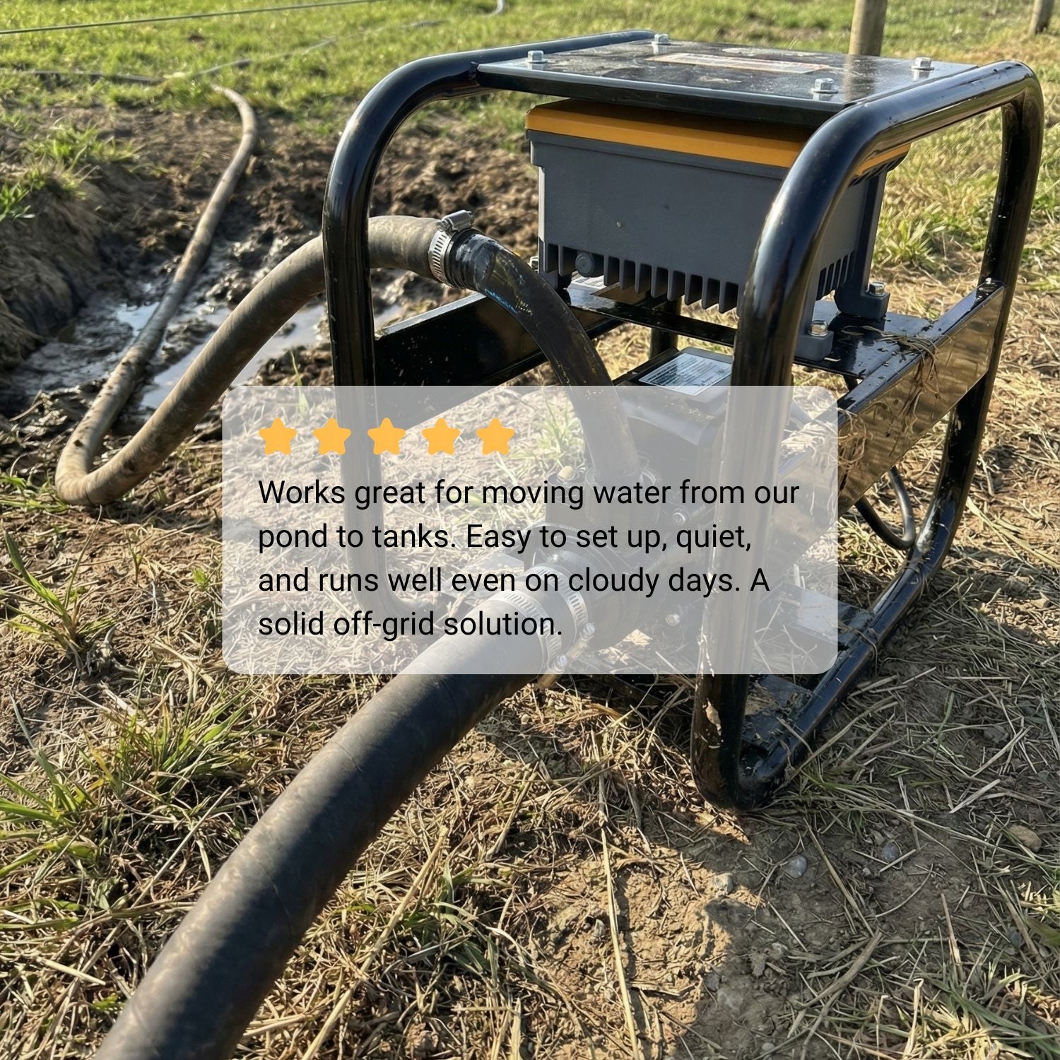 solar surface pump review from customer 
