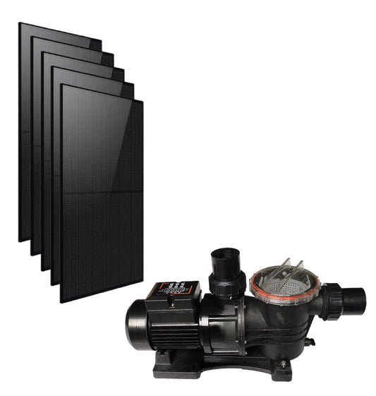 Solar Swimming Pool Pump  2.14HP + (440W solar panel x5)