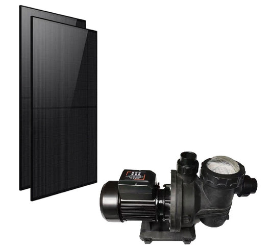 Solar Swimming Pool Pump 1.07HP +(440W solar panel x2)