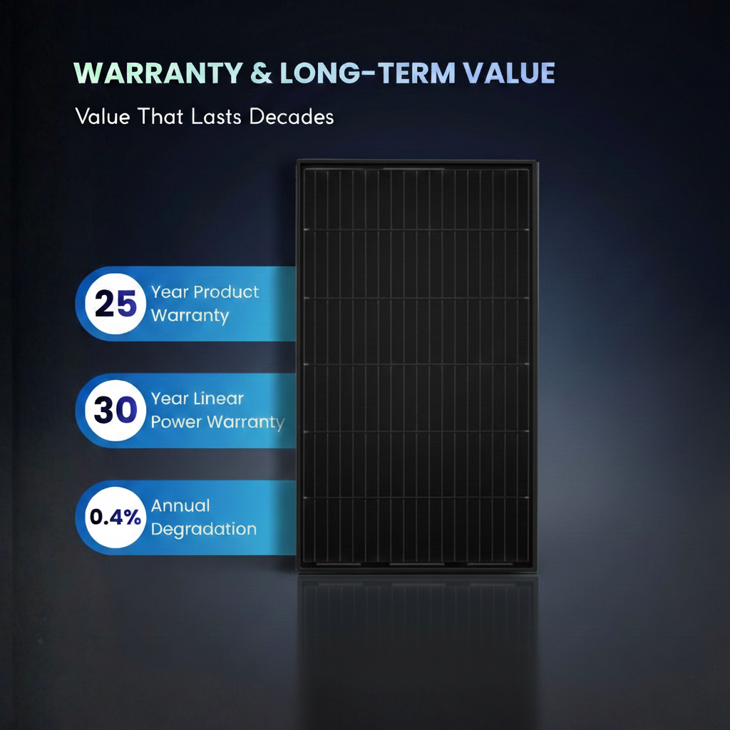 440w roof solar panel warranty 