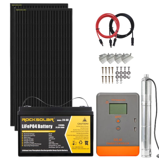24V hydra power solar water pump kit 