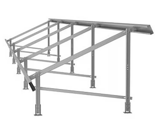 Polar Racking Core Flex XL, 2x8 Portrait Fixed Ground Mount (modules 1030mm-1200mm Wide)