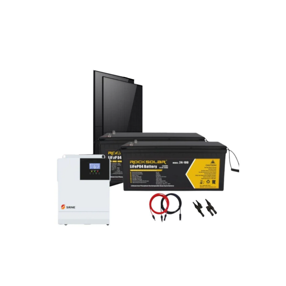 ROCKSOLAR 3000W 24V Off-Grid Solar System (Generator connection ready)